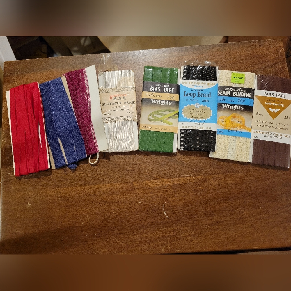 Vintage sewing trims